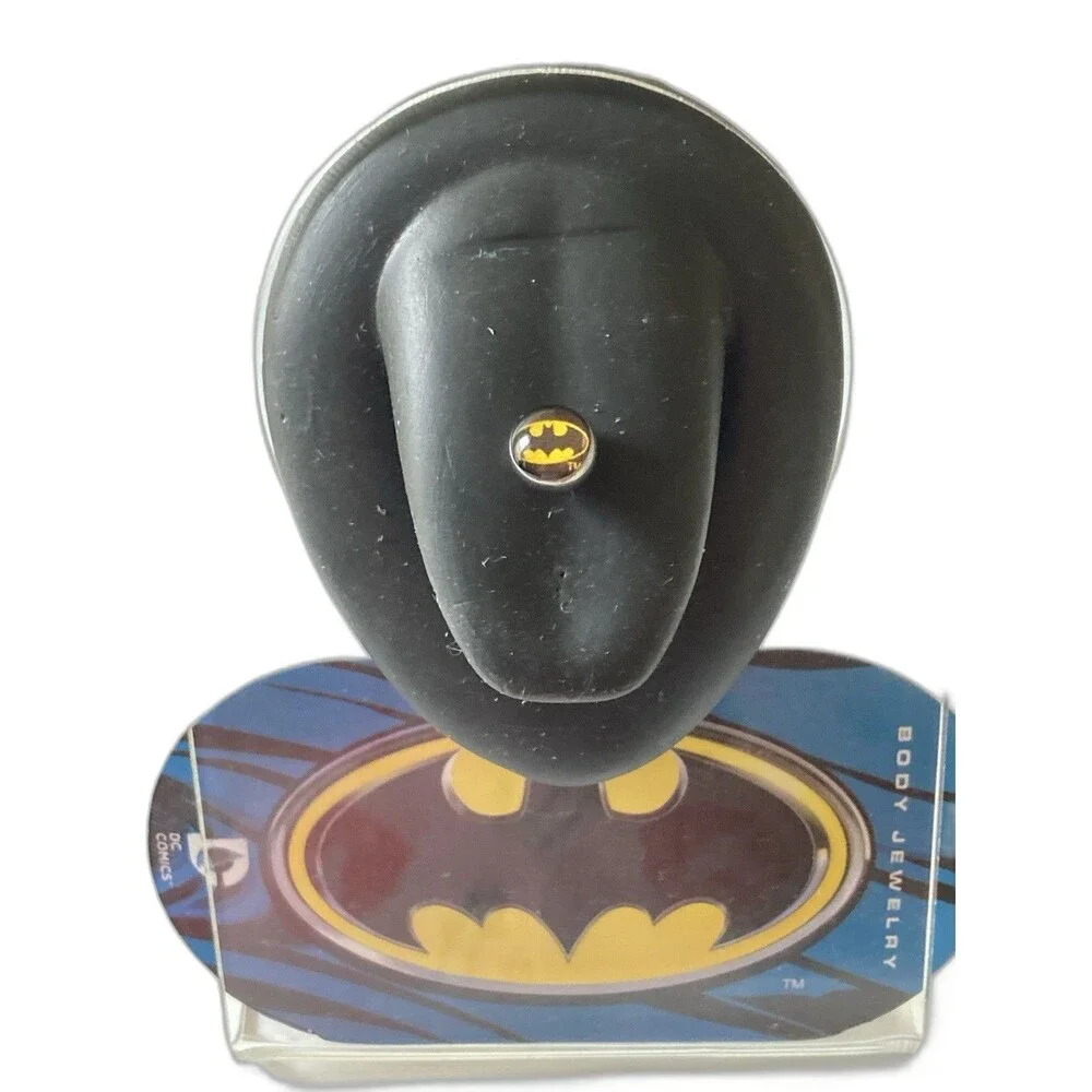 Batman Dome Tongue Ring DC Comics Licensed Body Jewelry